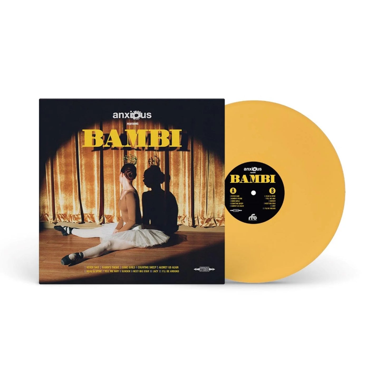 Anxious - Bambi - Yellow Vinyl LP