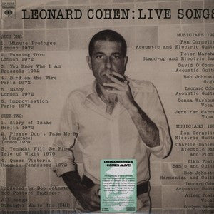 Leonard Cohen - Live Songs - LP, Album, Reissue, Remastered - Image 1