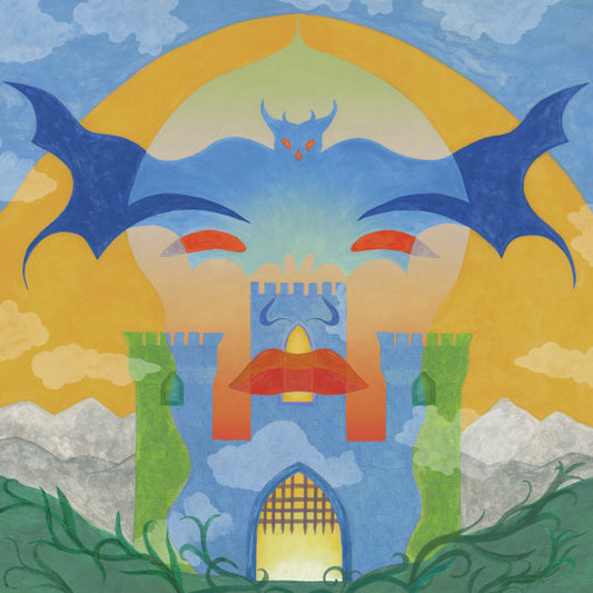 Earth Tongue - Dungeon Vision - LP, Album, Deluxe Edition, Limited Edition, Stereo, Clear WIth Blue Splatter [Symmetry Dripper] - Image 1