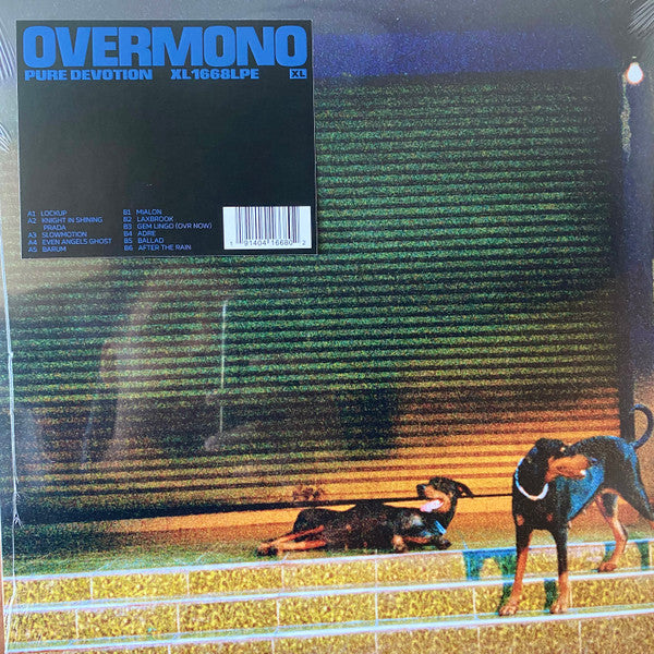 Overmono - Pure Devotion - LP, Album, Blue Marbled - Image 1
