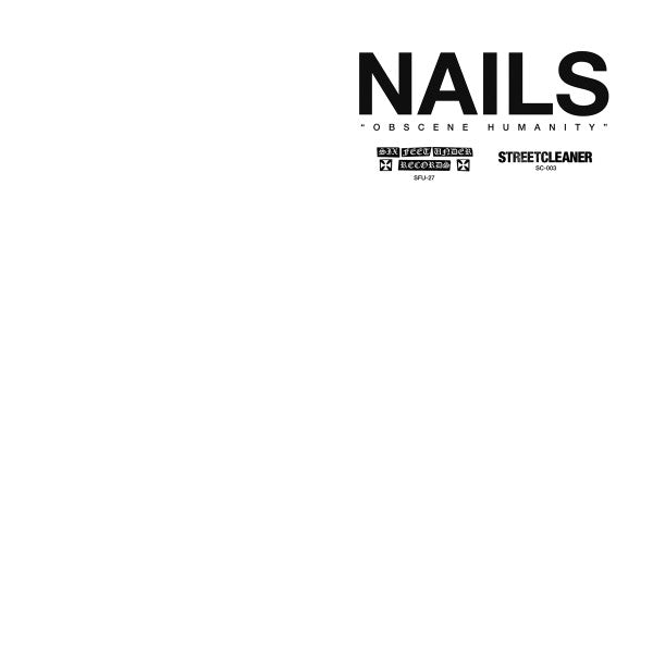 Nails - Obscene Humanity - 12", 45 RPM, EP, Limited Edition, Reissue, White - Image 1