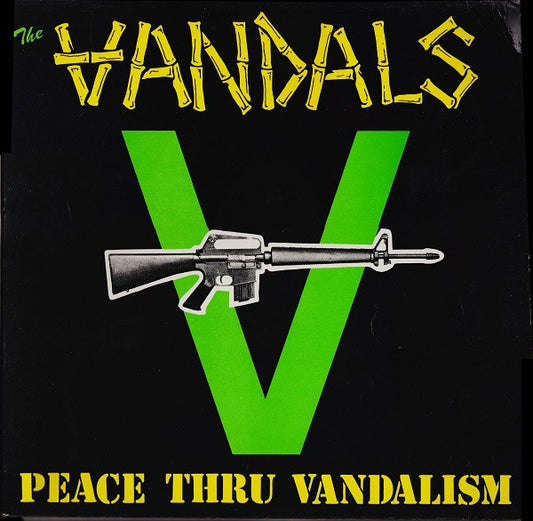 The Vandals - Peace Thru Vandalism - 12", EP, Yellow Splatter - Image 1