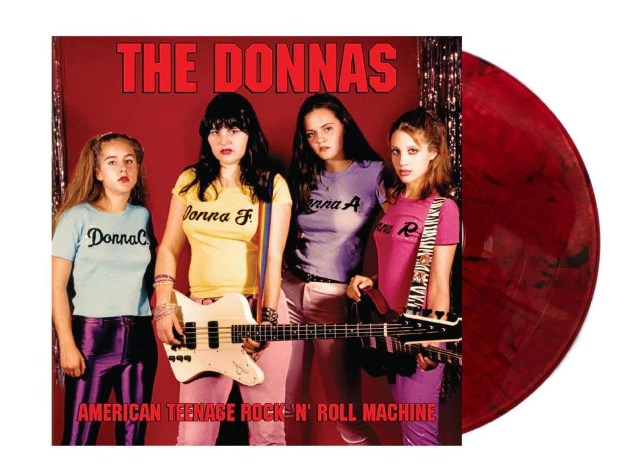 The Donnas - American Teenage Rock 'N' Roll Machine (Limited Fire Orange With Black Swirl) LP VINYL RECORD