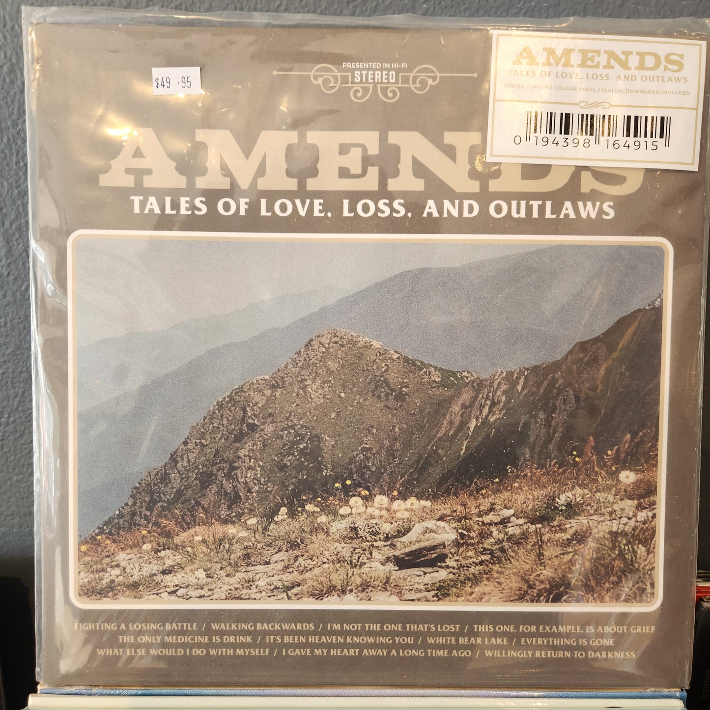 Amends - Tales of Love, Loss and Outlaws - Coloured Vinyl LP