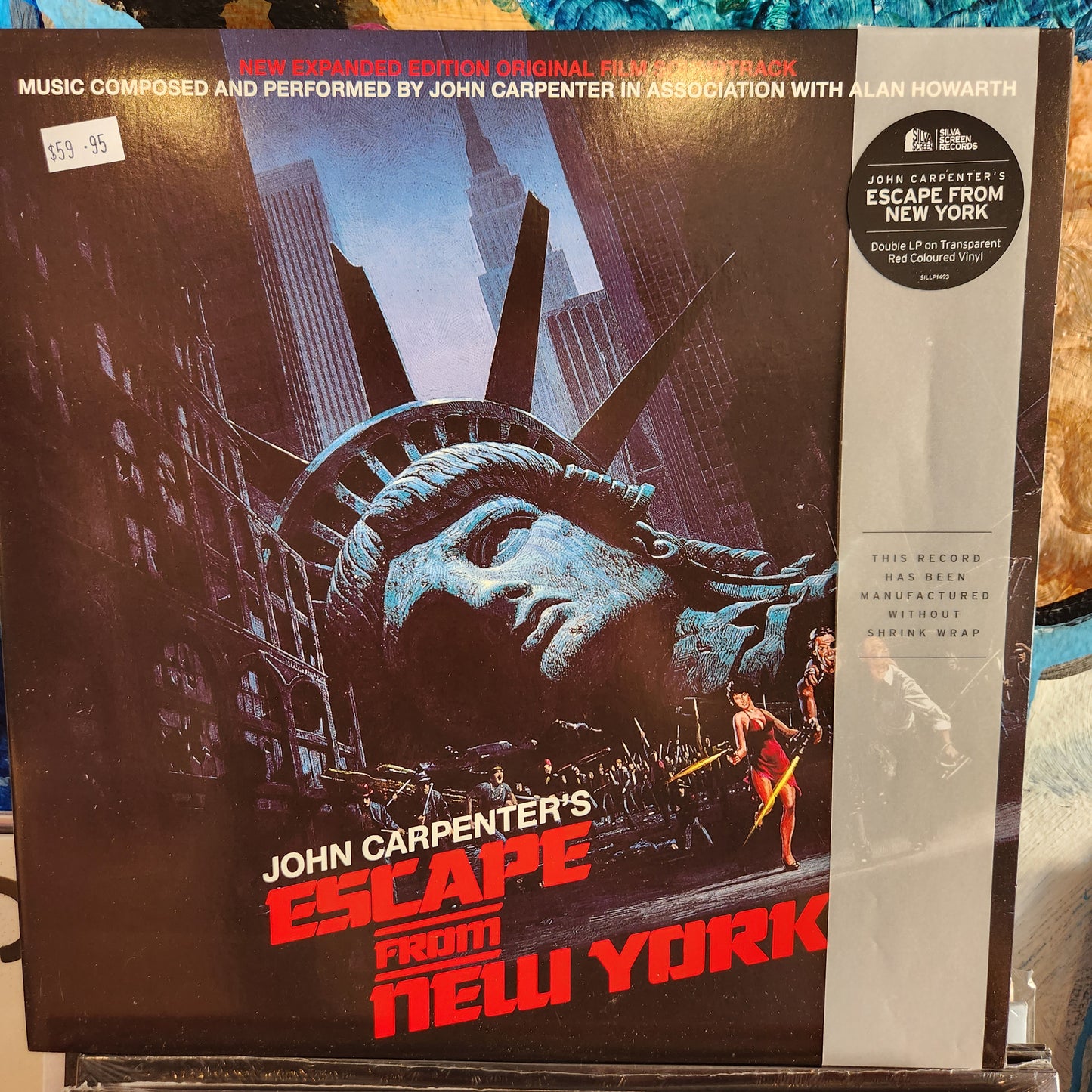 Escape From New York Soundtrack (2LP Transparent Red Vinyl)