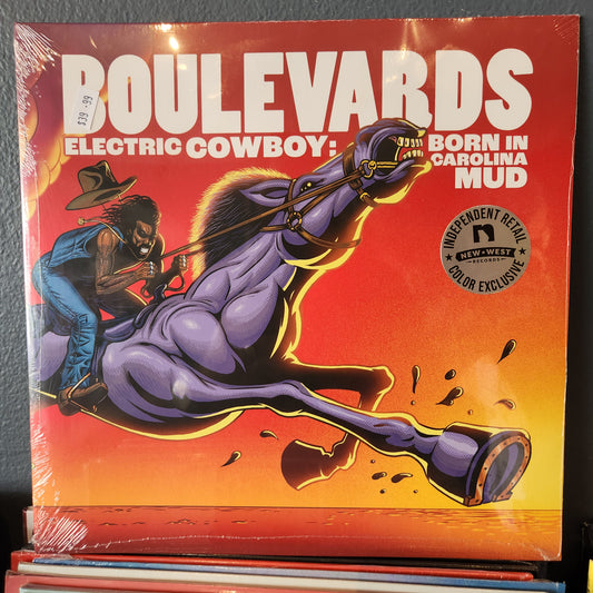 Boulevards - Electric Cowboy: Born In Carolina Mud (INDIE EXCLUSIVE, RED & BLACK SWIRL VINYL)