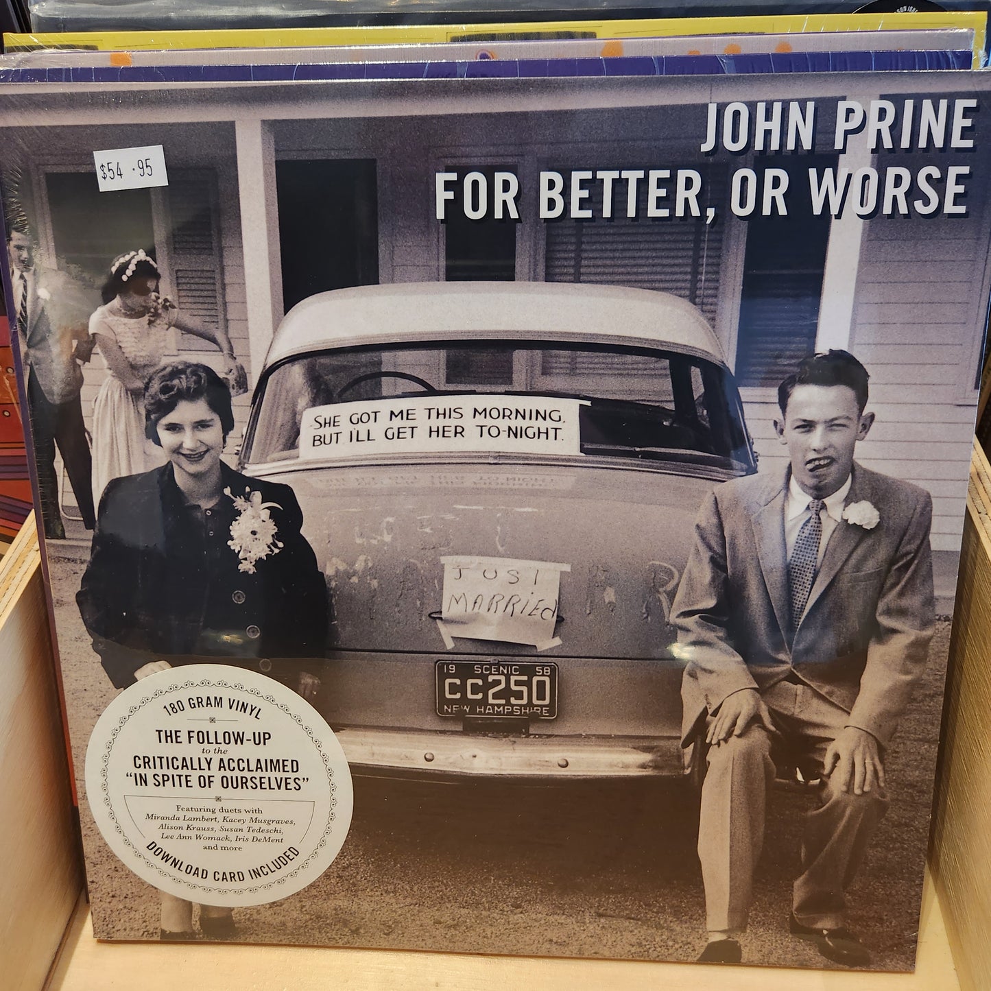 John Prine - For Better, Or Worse - Vinyl LP