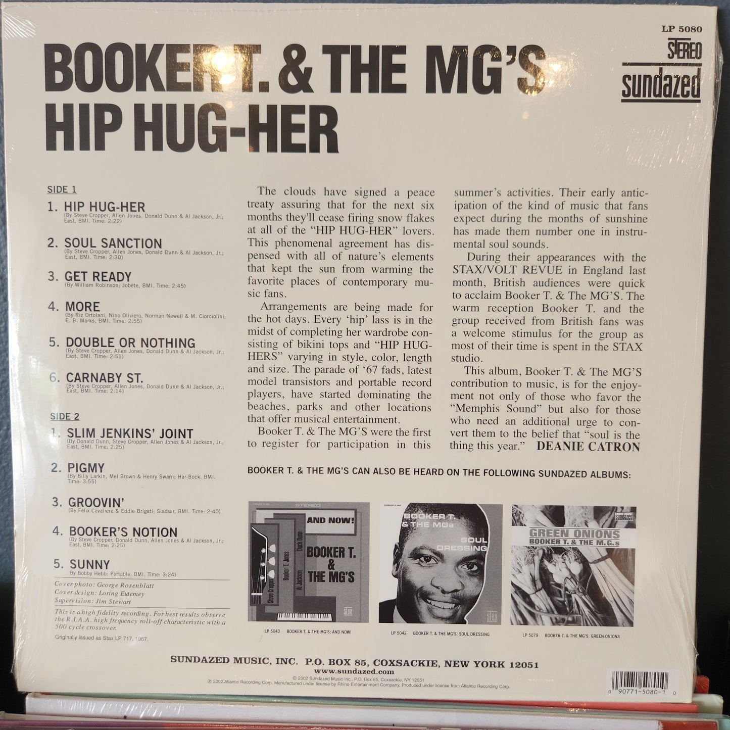 Booker T. & the MG's - Hip Hug-Her - Vinyl LP