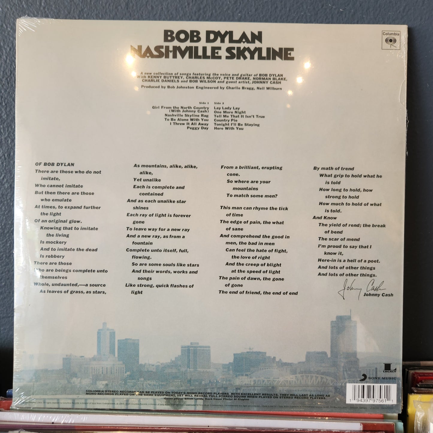 Bob Dylan - Nashville Skyline - Coloured Vinyl LP