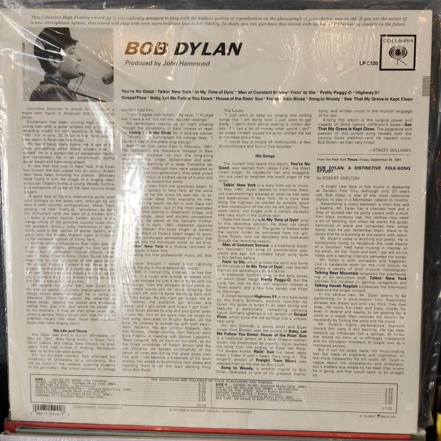 Bob Dylan - Bob Dylan - Vinyl LP