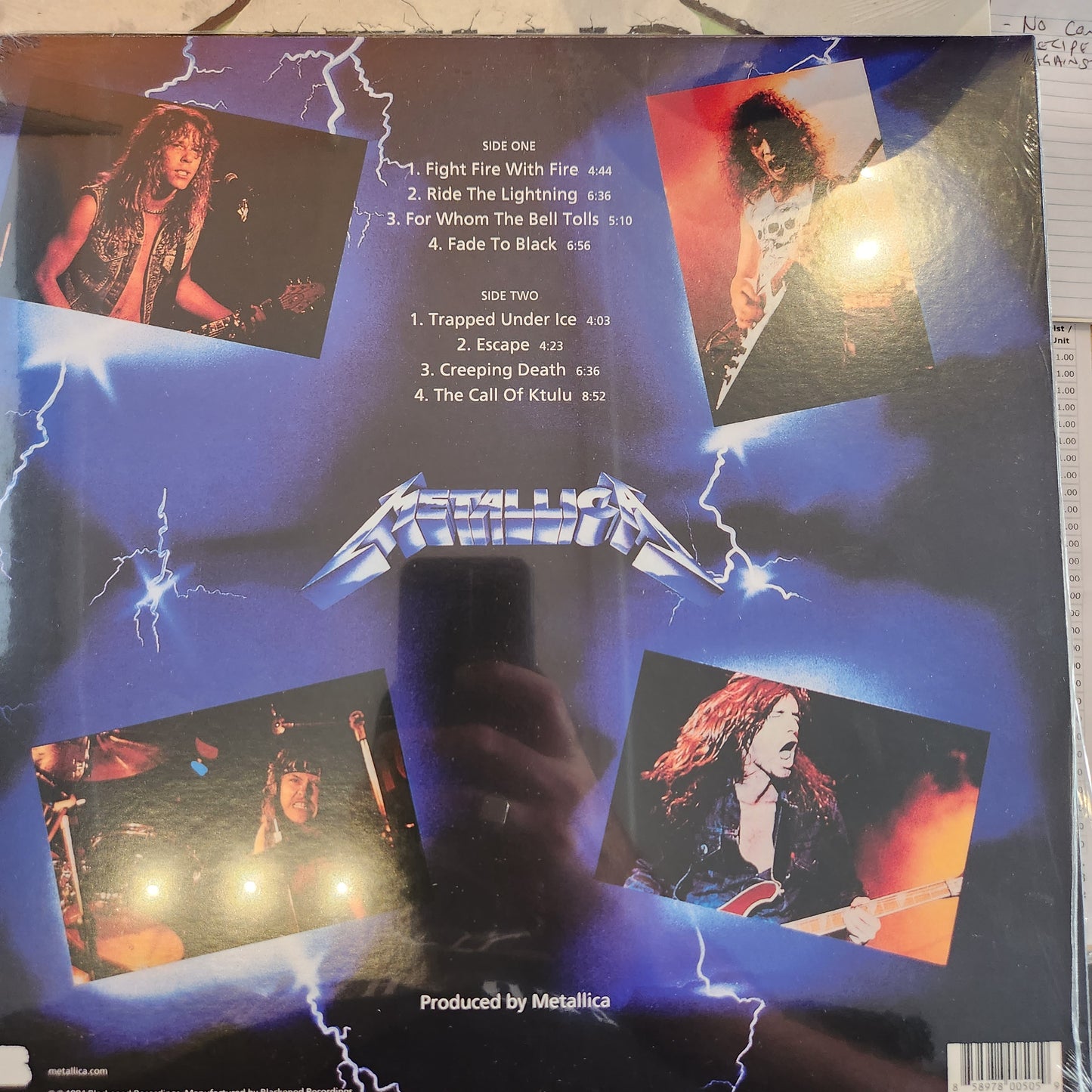 Metallica - Ride the Lightning - Vinyl LP