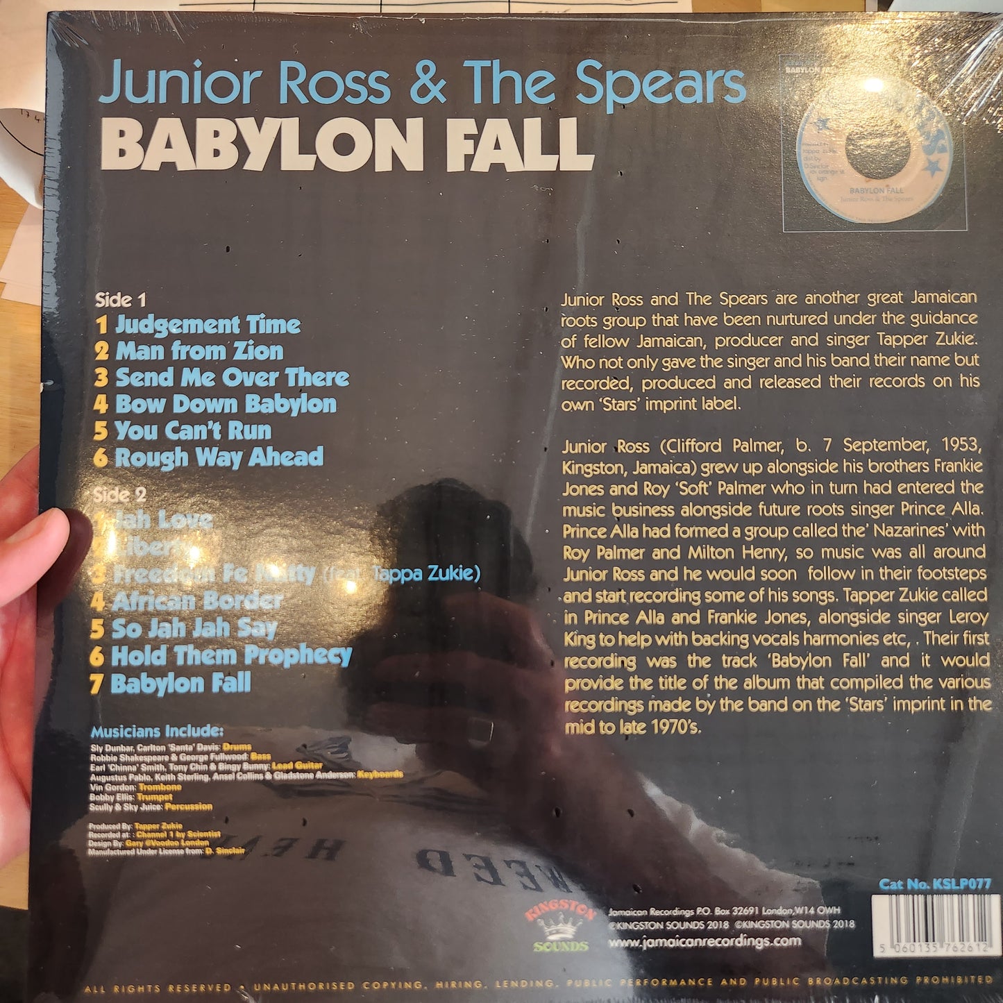 Junior Ross & The Spears - Babylon Fall - Vinyl LP