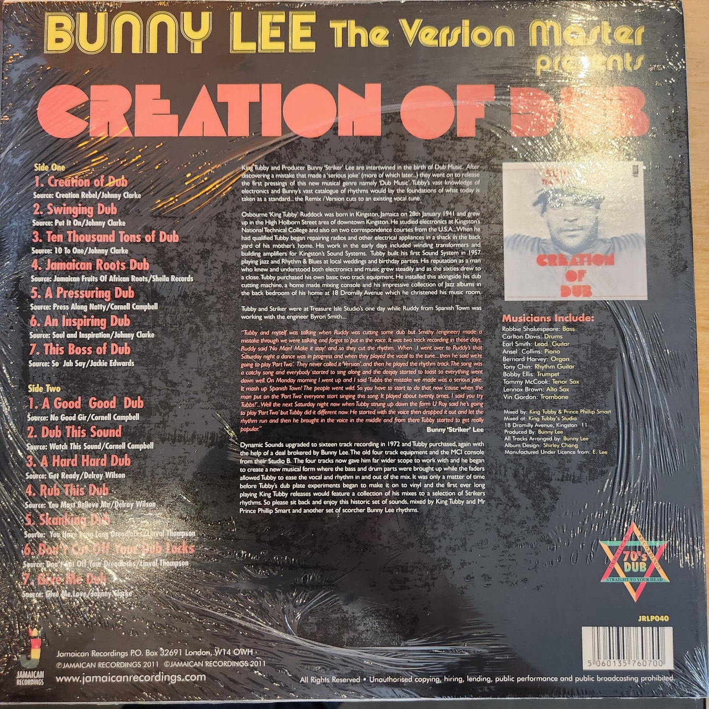 Bunny Lee - The Version Master - Vinyl LP