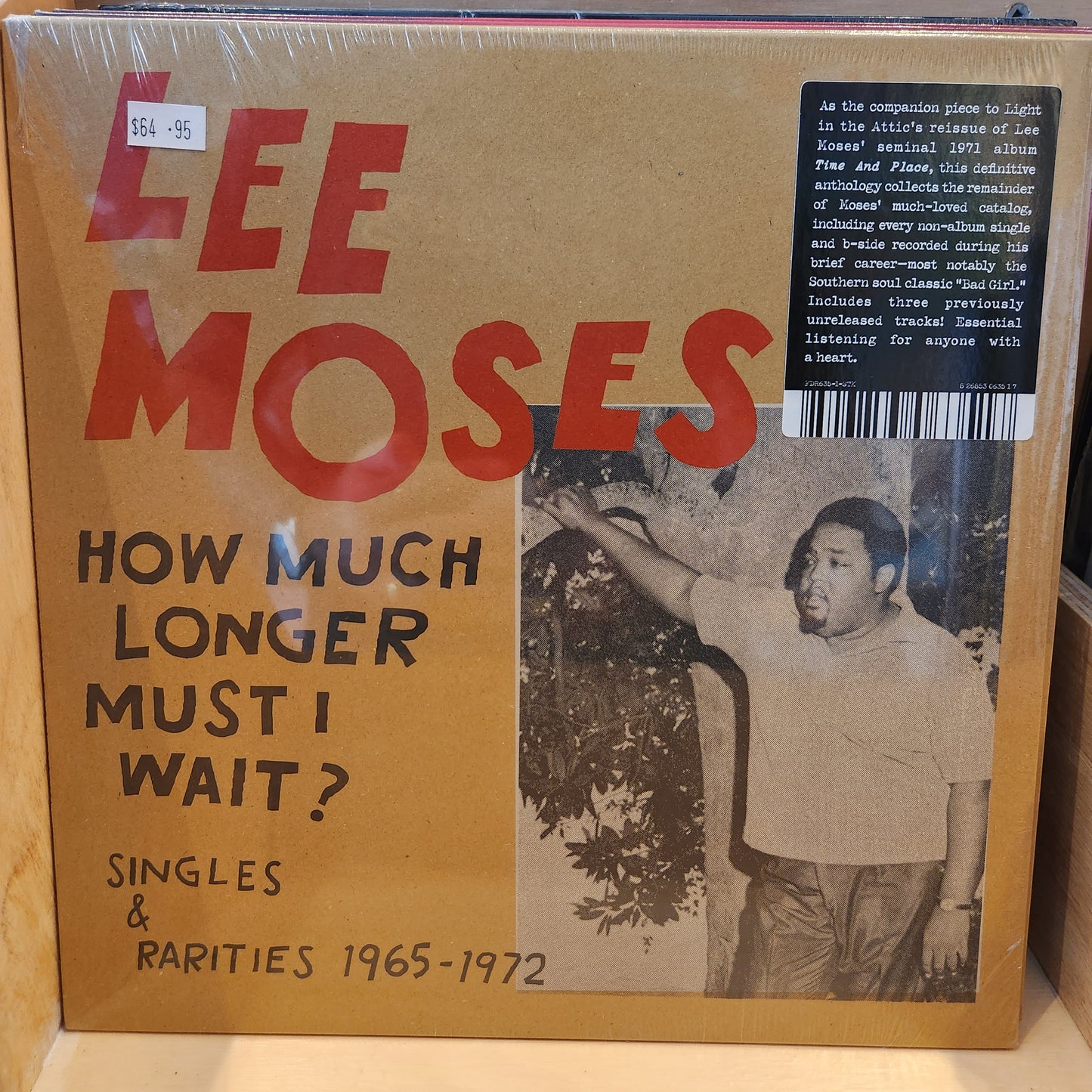 Lee Moses - How Much Longer Must I Wait - Vinyl LP