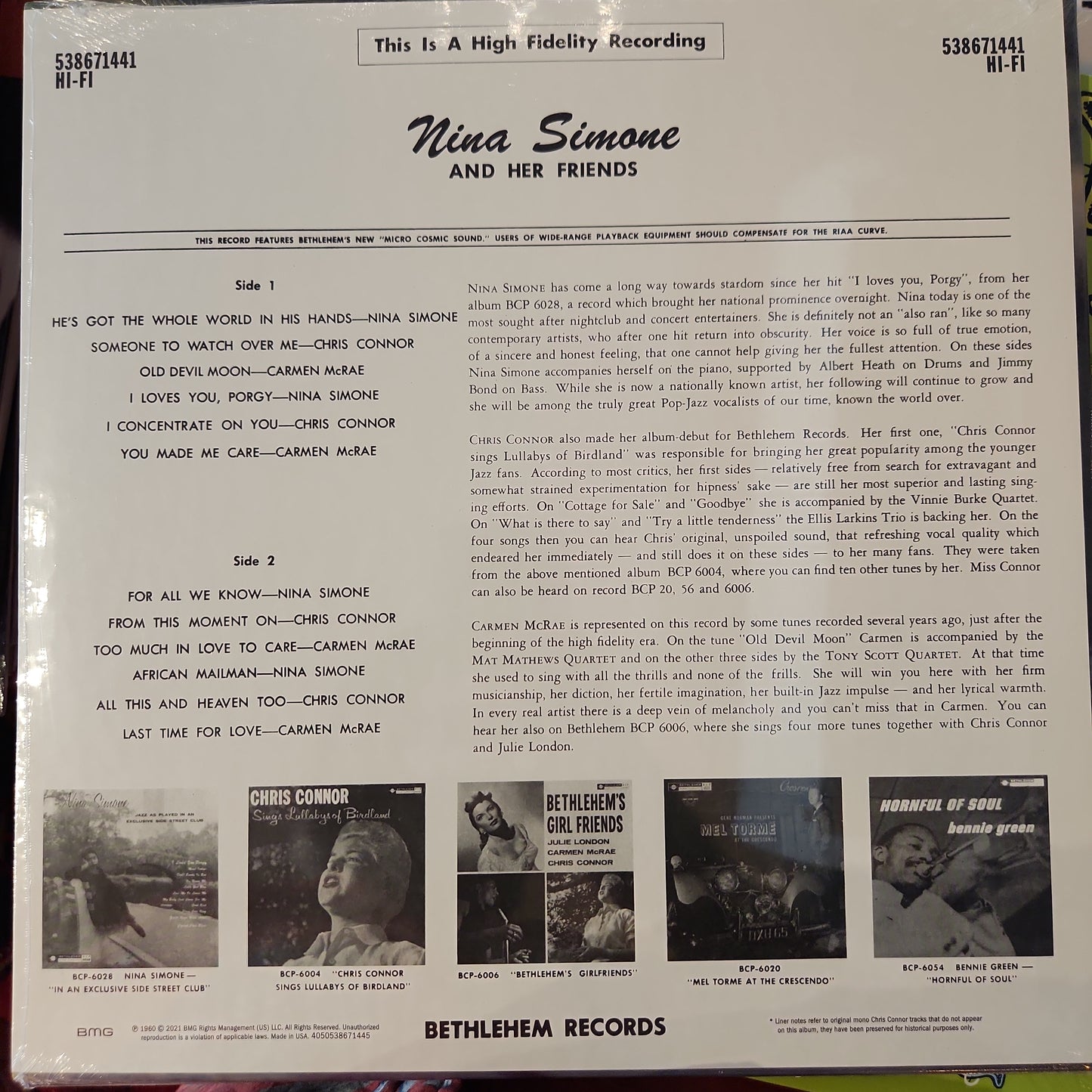 Nina Simone - Nina Simone and her Friends - Vinyl LP