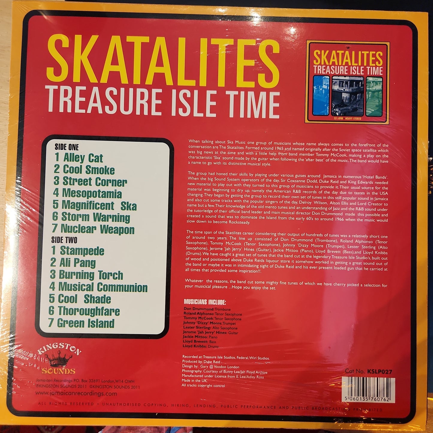 Skatalites - Treasure Isle Time - Vinyl LP