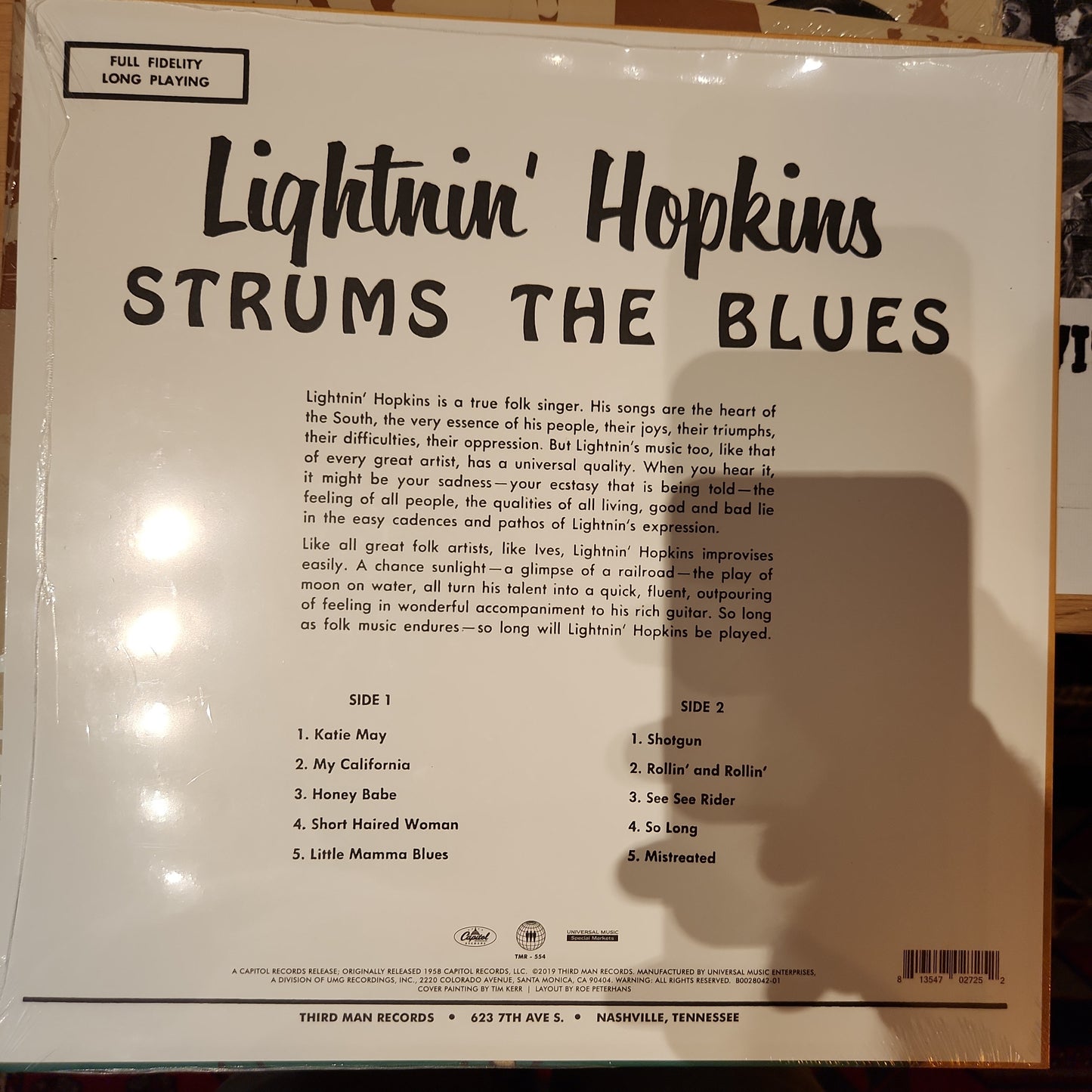 Lightning Hopkins - Strums the Blues - Vinyl LP