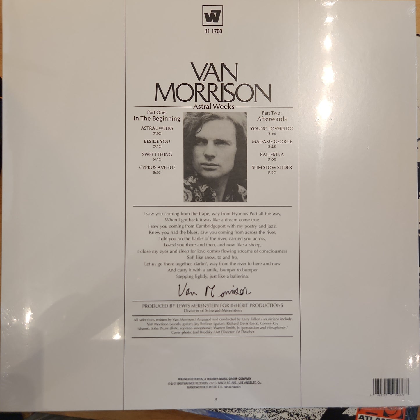Van Morrison - Astral Weeks - 180g Vinyl LP