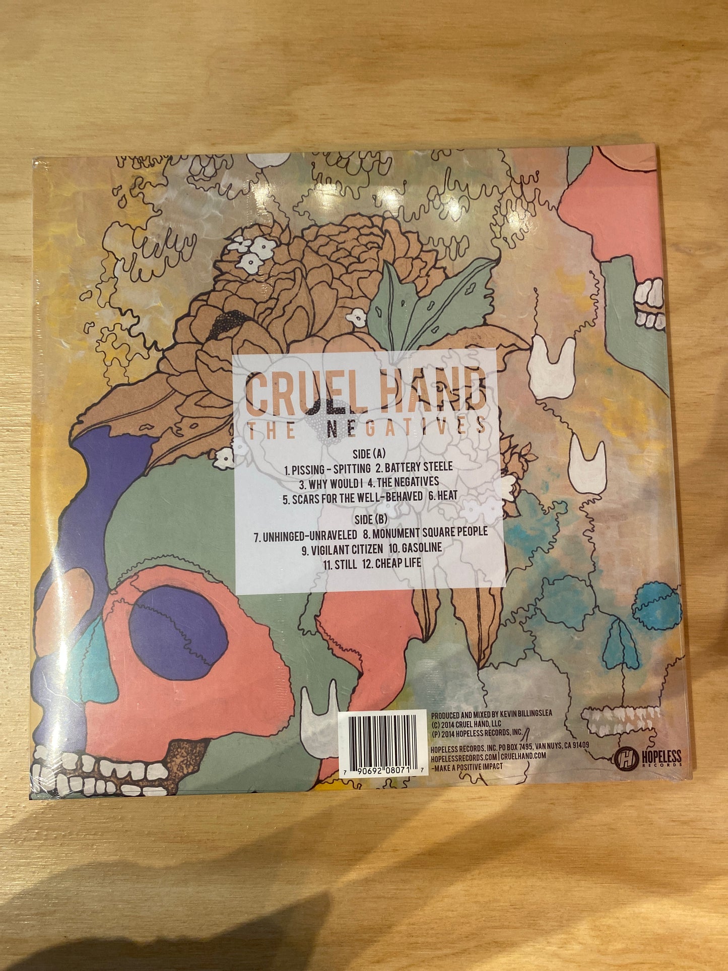 Cruel Hand - The Negatives - Vinyl LP