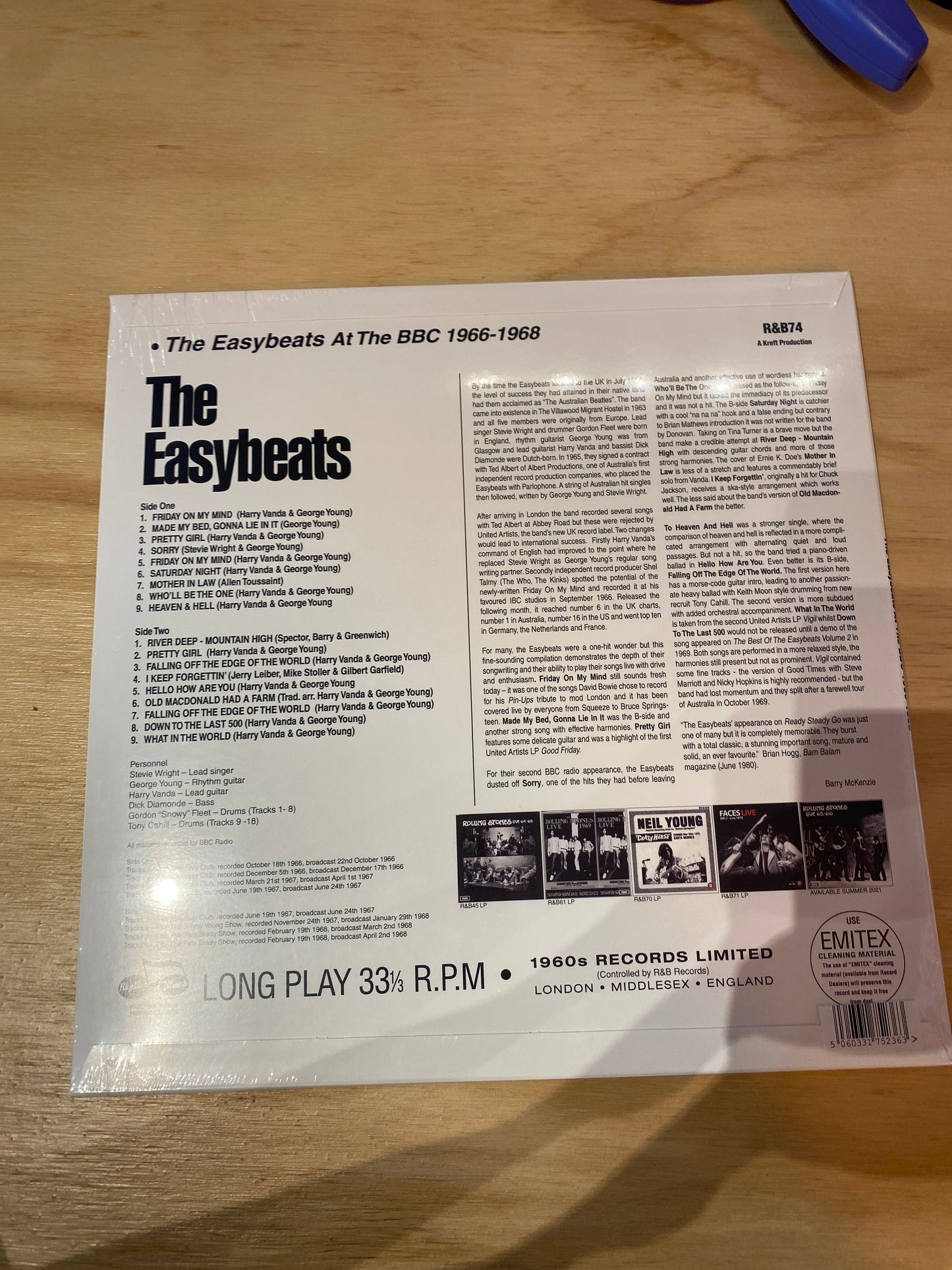 The Easybeats - Live at the BBC - Vinyl LP