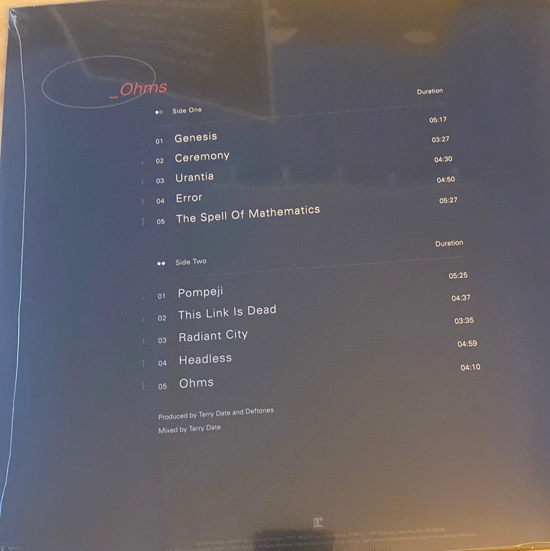 Deftones - Ohms - Vinyl LP